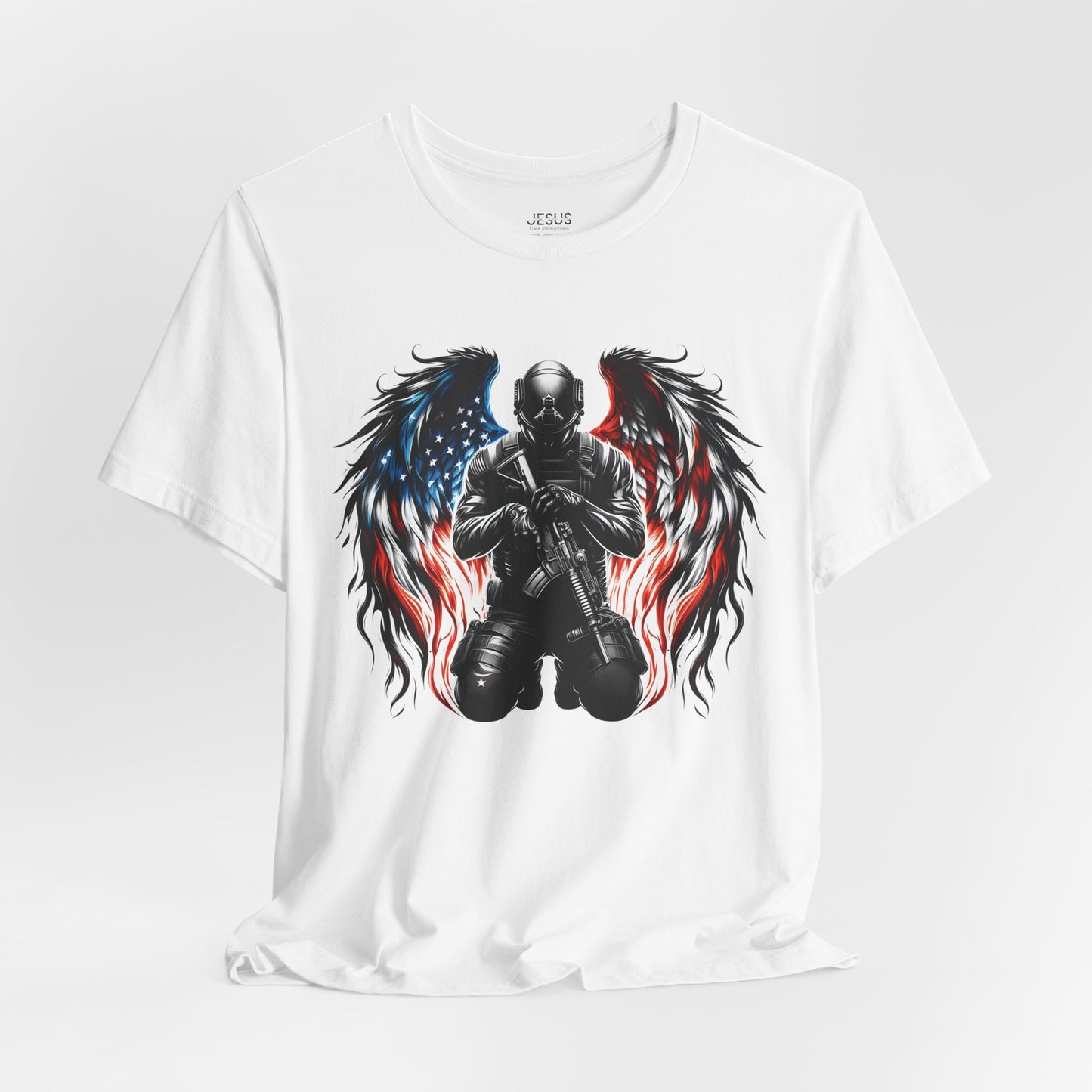 Patriotic Soldier with Angel Tee