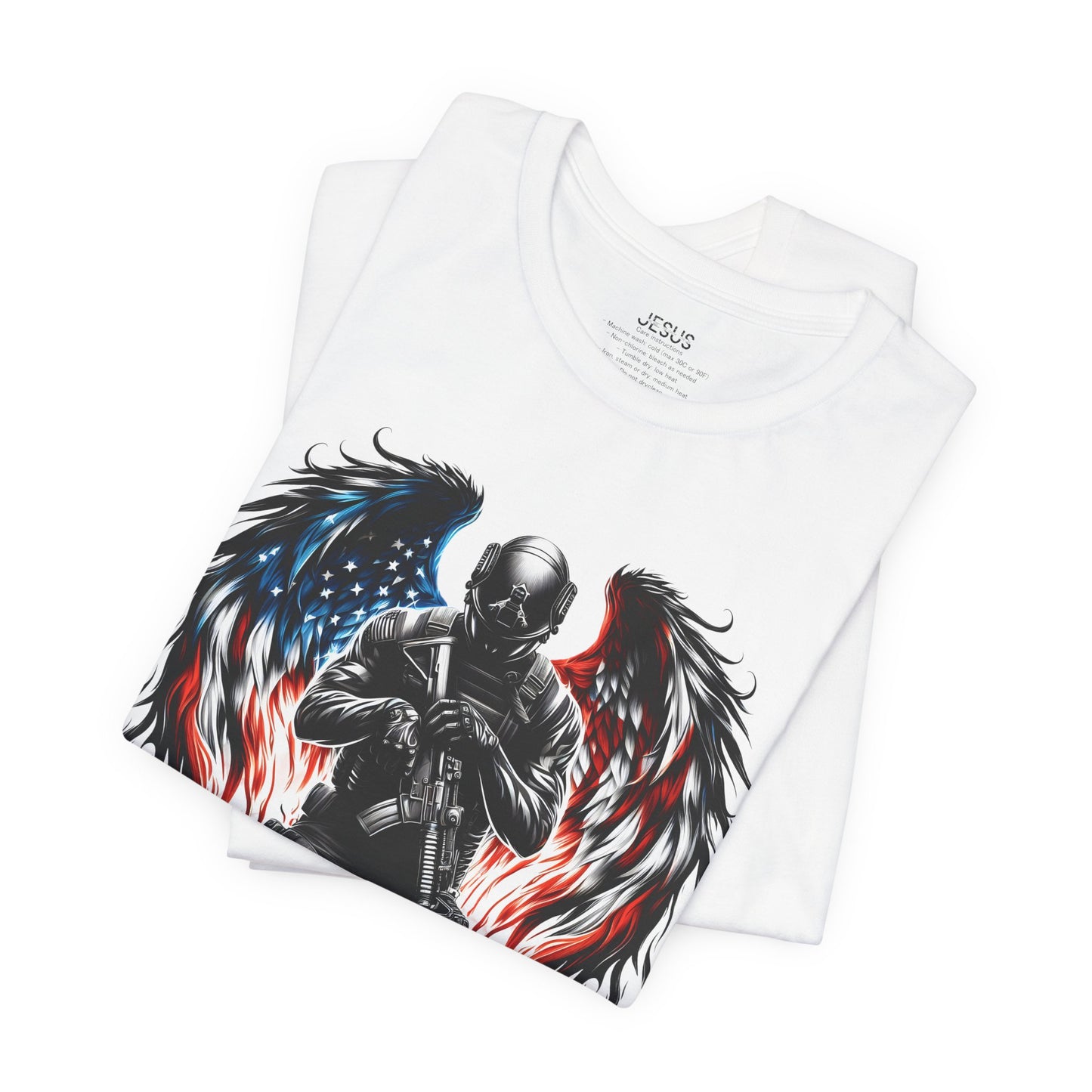 Patriotic Soldier with Angel Tee