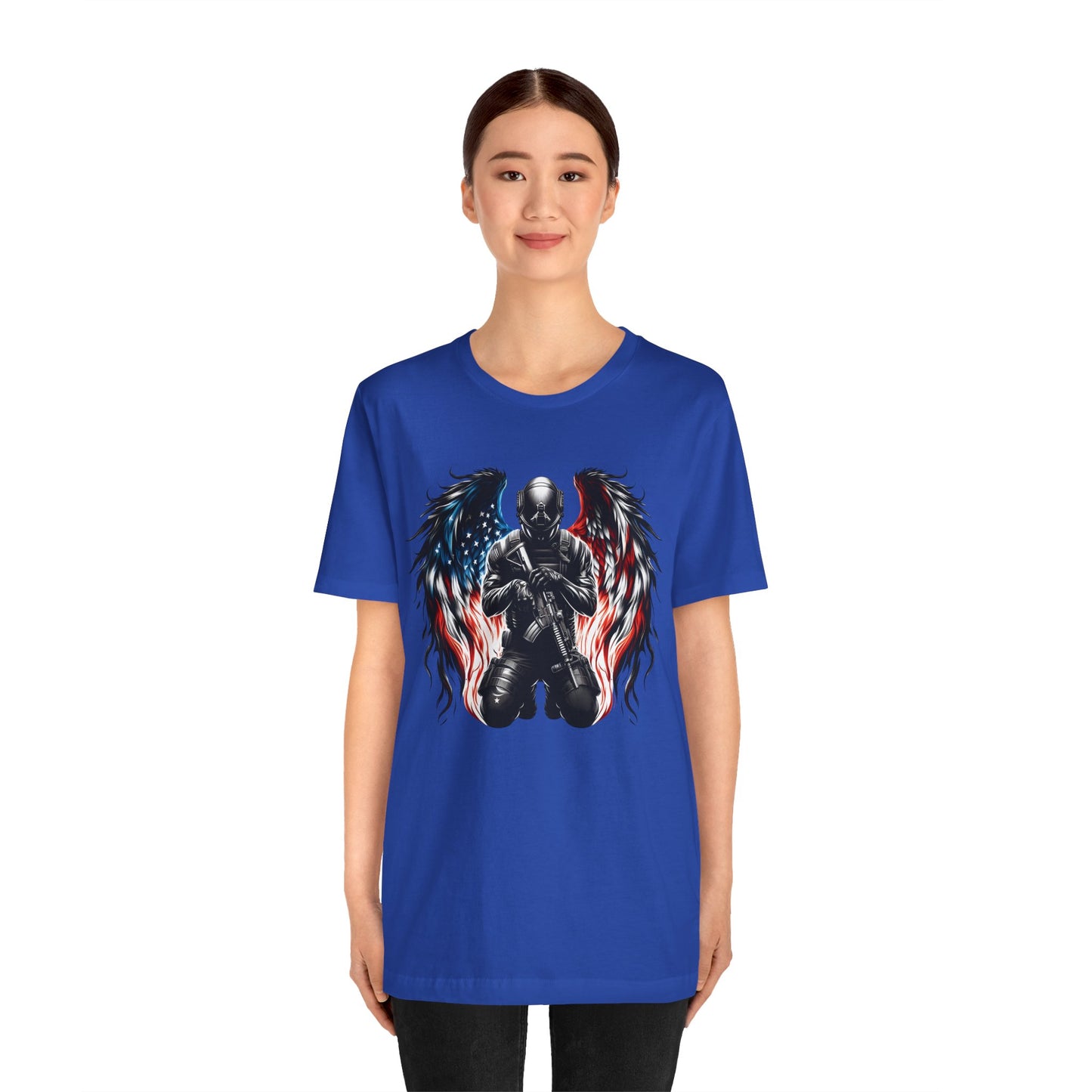 Patriotic Soldier with Angel Tee