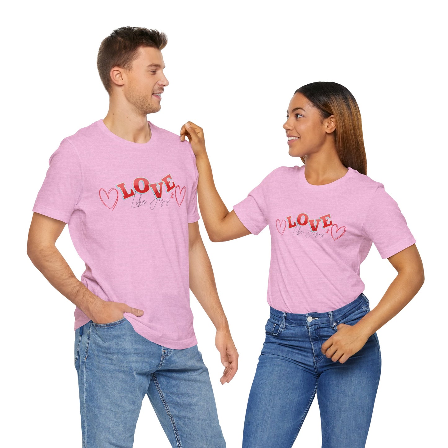 Love Like Jesus T-Shirt, Christian Religious Tee, Inspirational Shirt, Faith Gift, Unisex Jersey, Short Sleeve Top