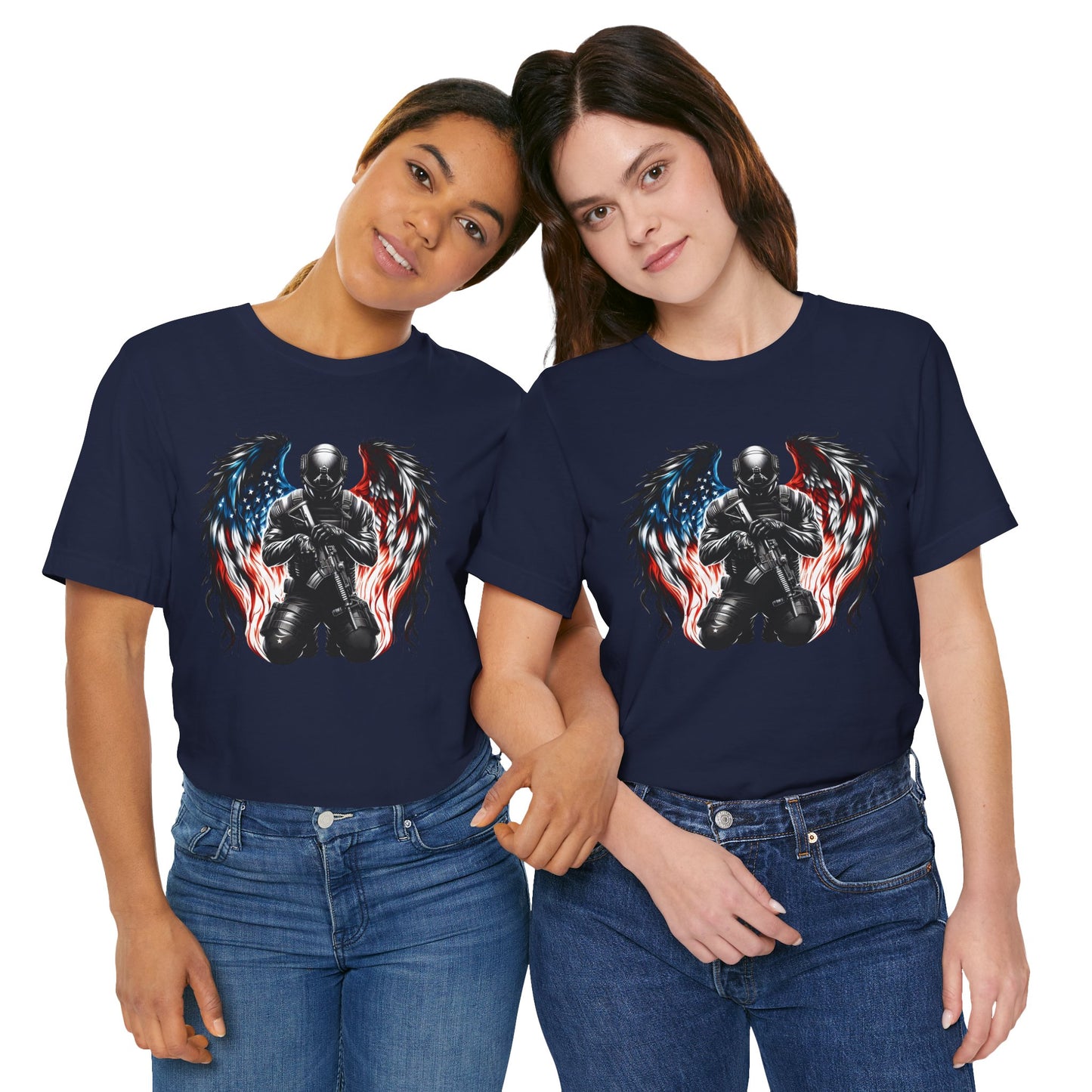 Patriotic Soldier with Angel Tee