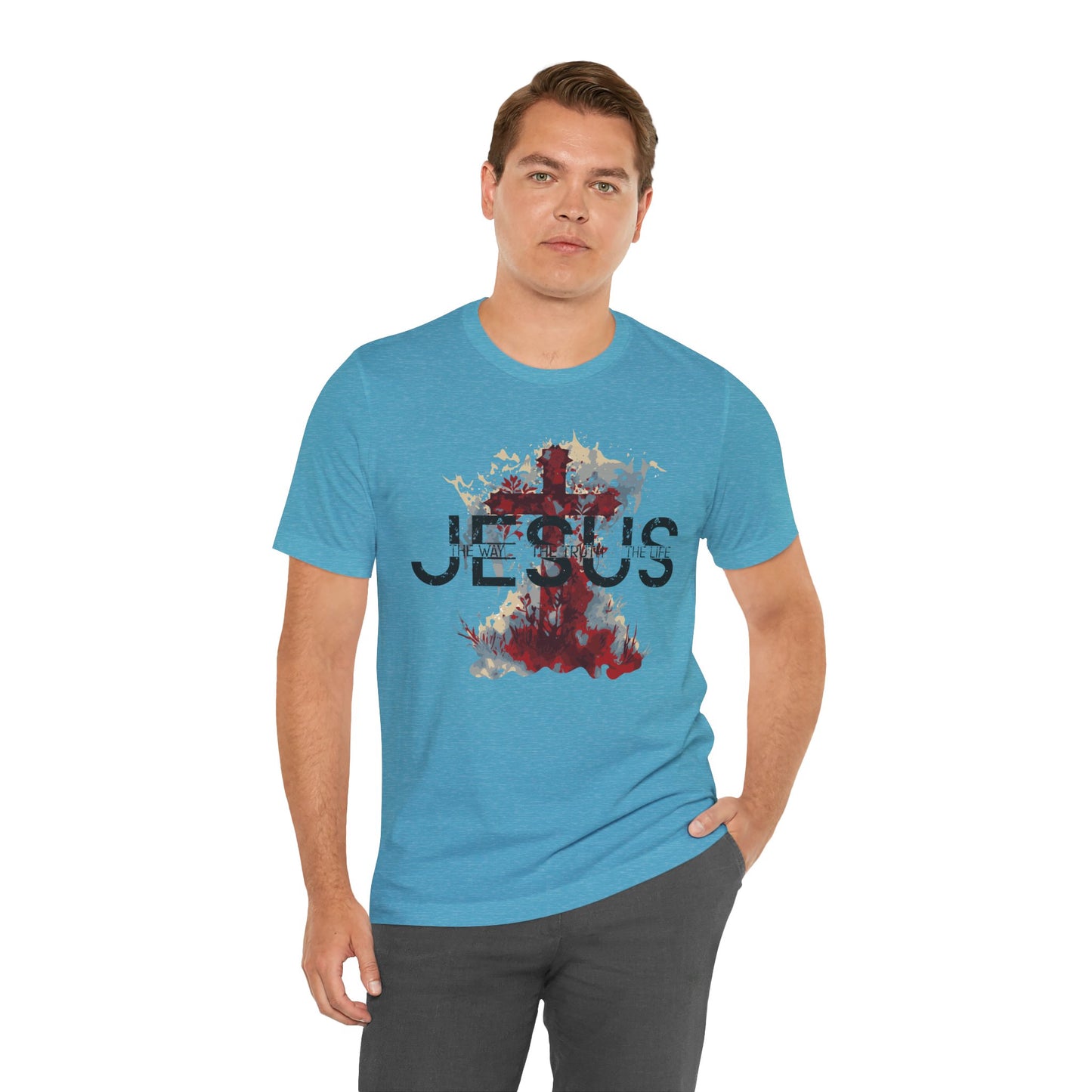 Divine Inspiration: The Way, The Truth, The Life Tee, Jesus Shirt, Religious Graphic Tee, Faith Apparel