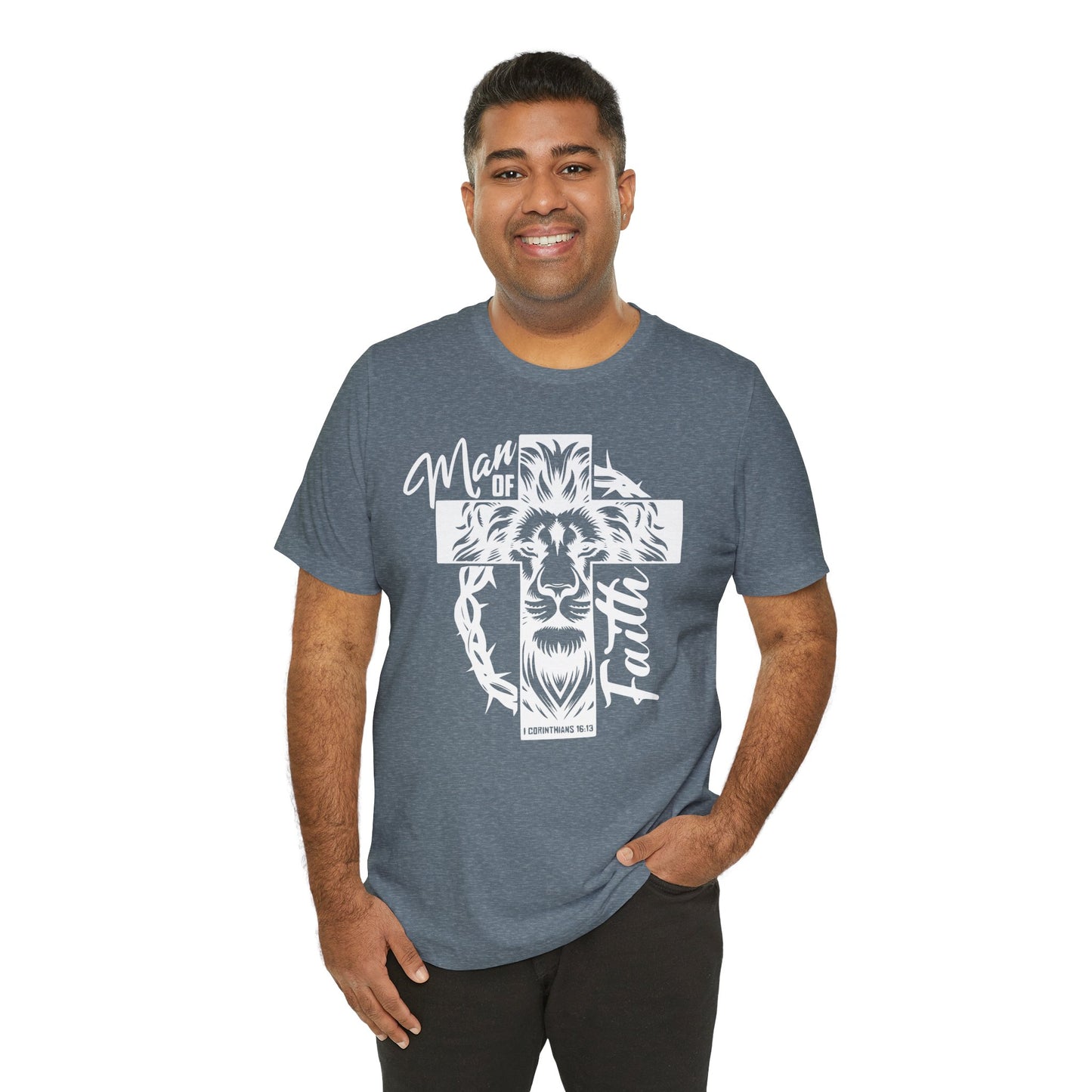 Man of Faith Unisex Jersey Short Sleeve Tee