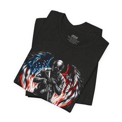 Patriotic Soldier with Angel Tee