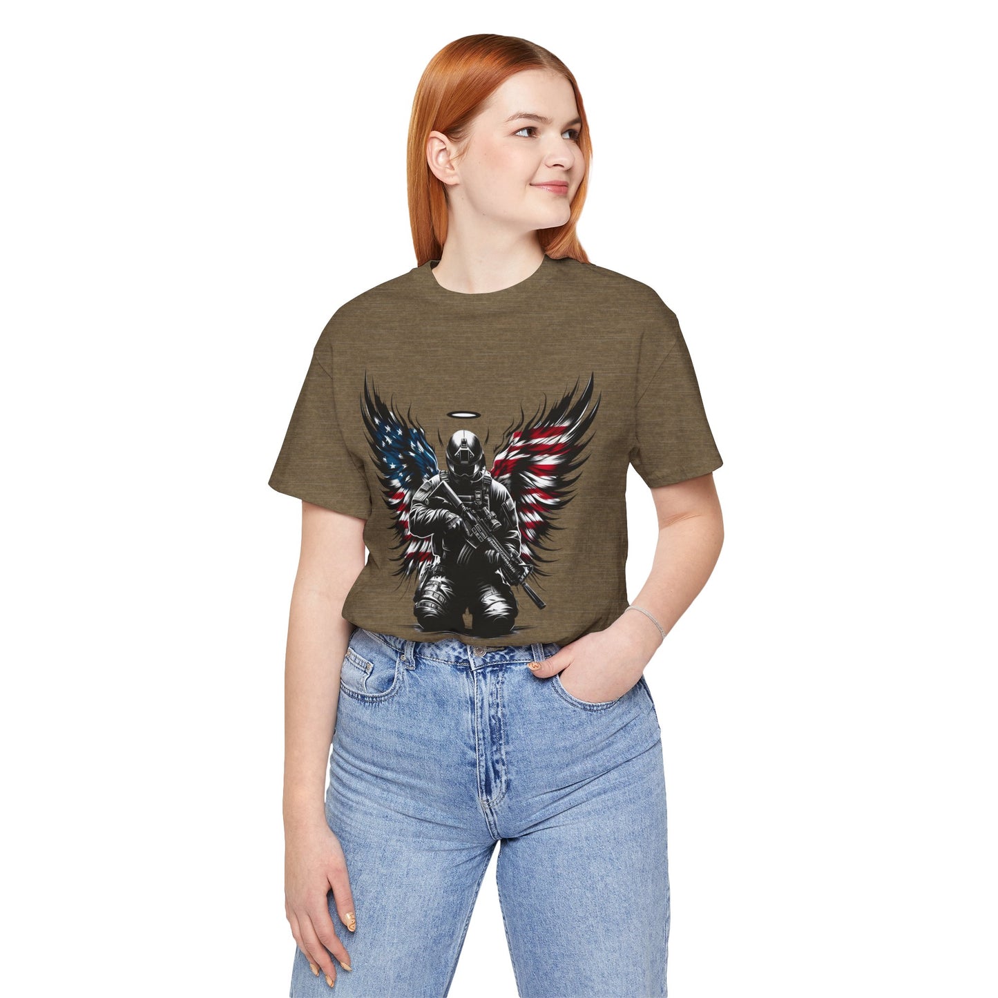 Patriotic Soldier with HaloT-shirt