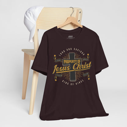 Christian Unisex Tee - Property of Jesus Christ Shirt