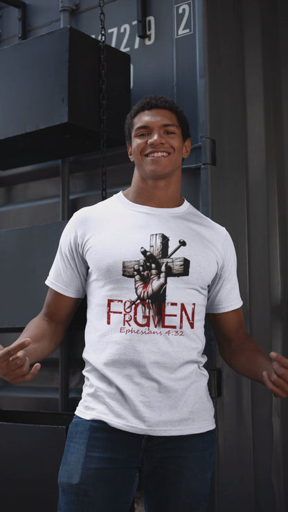 Forgiven Unisex Tee, Christian Shirt, Religious Gift, Faith Apparel, Men's Women's Tshirt